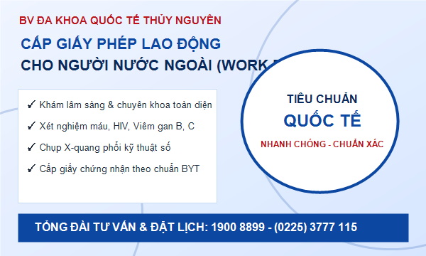 Khám cấp Work Permit & giấy phép lái xe